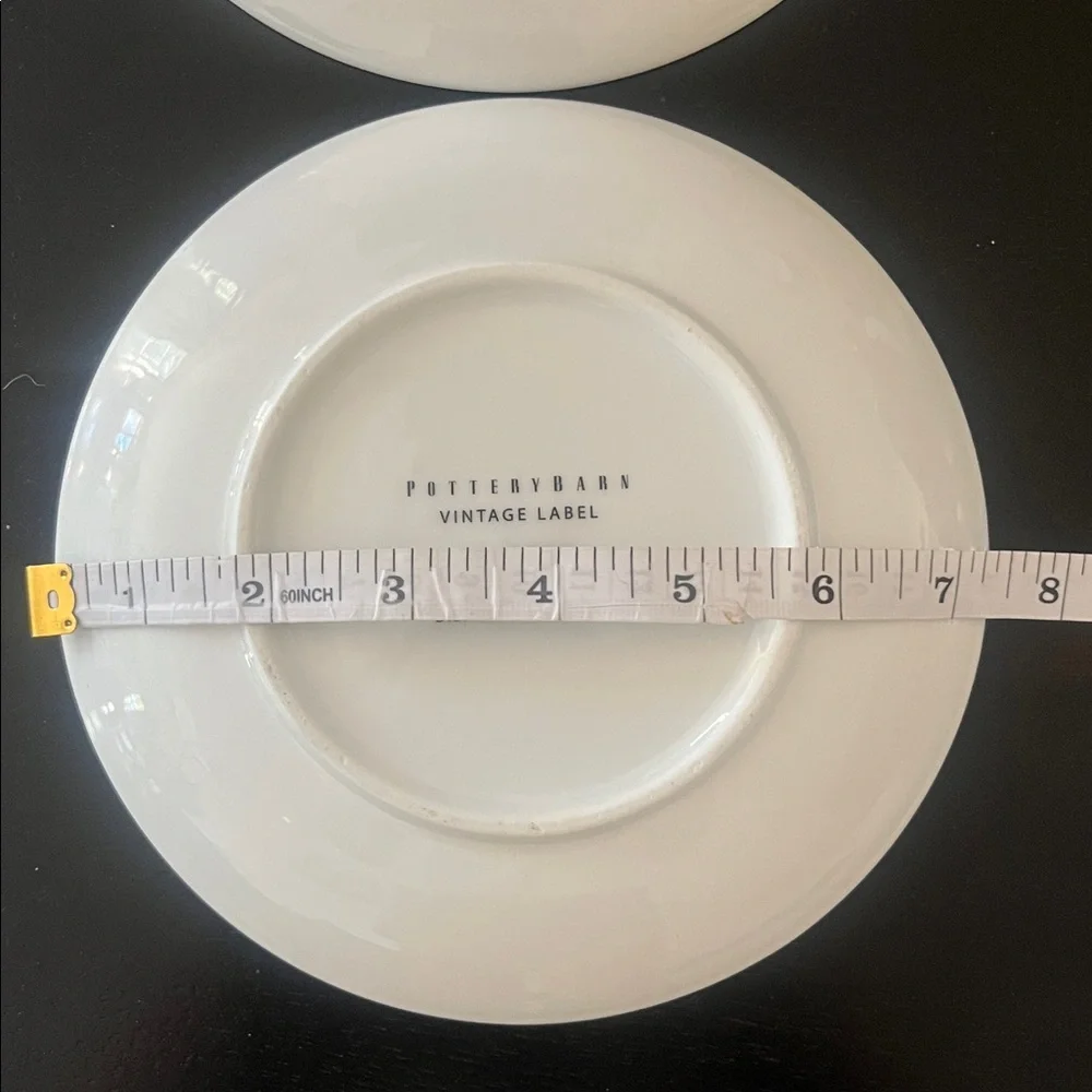 Pottery Barn Set of 2 Cheese Plates 7”